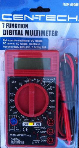 CEN-TECH 7 FUNCTION DIGITAL MULTIMETER BRAND NEW