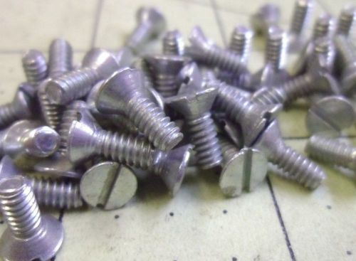 (58) 6-32 X 3/8 FLAT HEAD SLOTTED MACHINE SCREW ZINC PLATED #57461