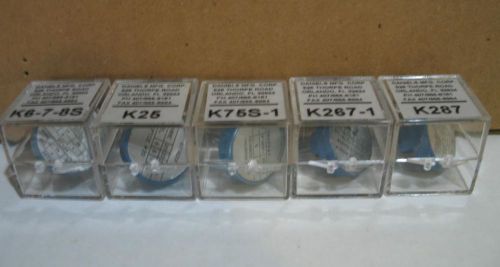 Daniels DMC Crimper Positioner K6-7-8S, K25, K75S-1, K267-1, K287 Lot of 5