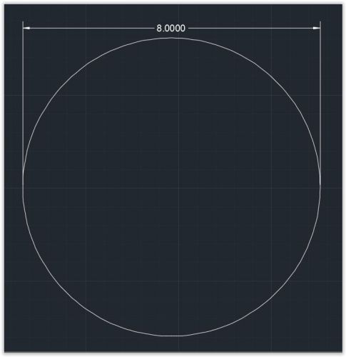 1pc Acrylic Plastic (plexiglass)  Round  Sheet  - 3/16&#034; x 8&#034;  Circle  -  Clear