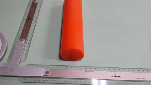 2-1/2&#034; dia. x 10&#034; long urethane / polyurethane 80 a orange rod p/n 11484 for sale