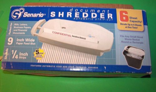 ~NEW~Document Shredder, Senario, 40-s Auto feed~NEW~