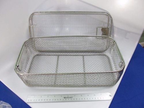 Micro Mesh Tray Autoclave Sterilizer Mesh Basket 40x20x10cm German Steel KREBS