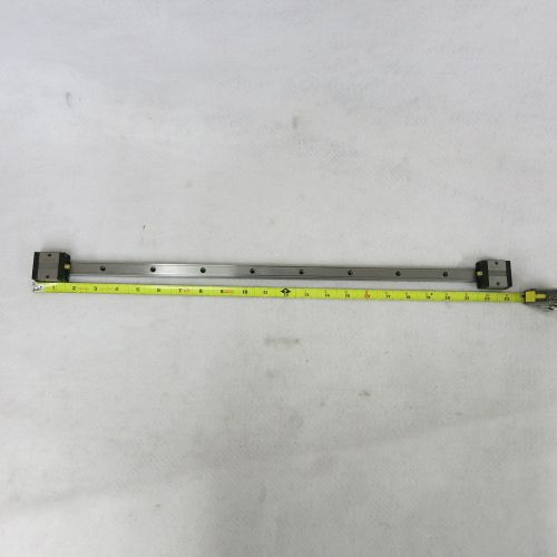 THK YQ2094 23&#034; Linear Rail W/ 2- SSR15 Blocks with 19 1/2&#034; Travel