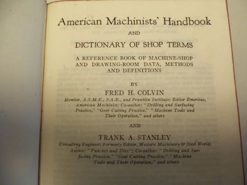 AMERICAN MACHINIST&#039;S HANDBOOK EIGHTH EDITION