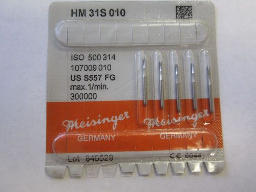 Meisinger Carbide Bur # 557 Super Sharp Pack of 5