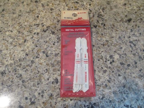 5 - Milwaukee 48-42-5190 Bi-Metal 3&#034; Metal Cutting Blades