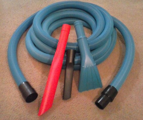 30 ft long vacuum hose with swivel cuff &amp; tools - fits most shop vacuums dvk-30 for sale