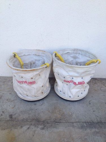 Southland Tool Bucket Heavy Canvas 2pc Lot