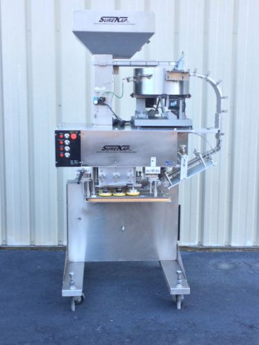 Surekap 6-spindle inline screw capper, model sk6000-18 for sale