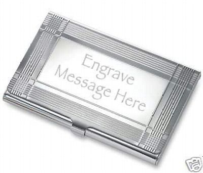 Custom 4Striped Business Card Holder case Free engraved