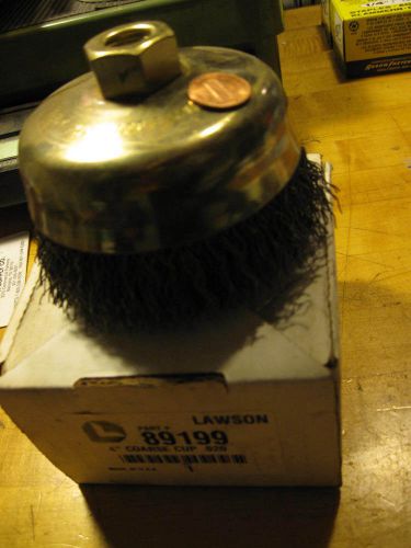 Lawson 4&#034; Coarse Cup .020 Wire Wheel Brush  Model # 89199