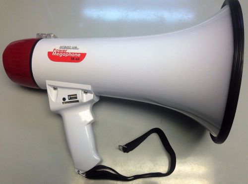 Megaphone/bullhorn with siren and talk 30watts, with sd/usb miyako usa sk-65s for sale