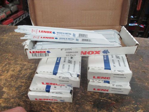 150 LENOX 8&#034; 10TPI  WOOD &amp;METAL RECIPROCATING SAW BLADES -[3 BXS]