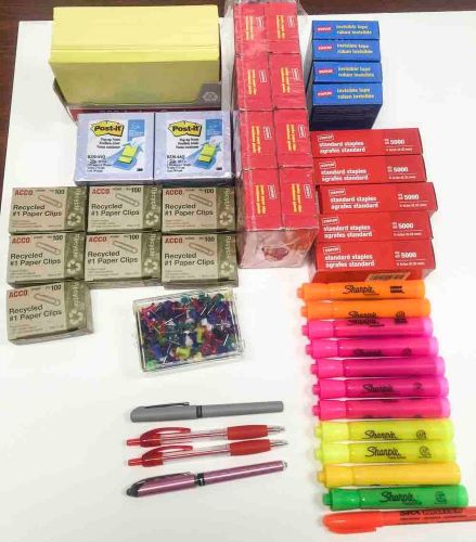 Bulk Lot of 50 Assorted Office Supplies