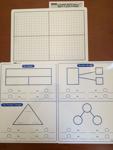 Lakeshore learning 1st 2nd 3rd grade wipe off math mats new!  home school for sale