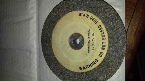 FINE GRIT GRINDING WHEEL 6&#034;x3/4&#034;x1/2&#034;36 -