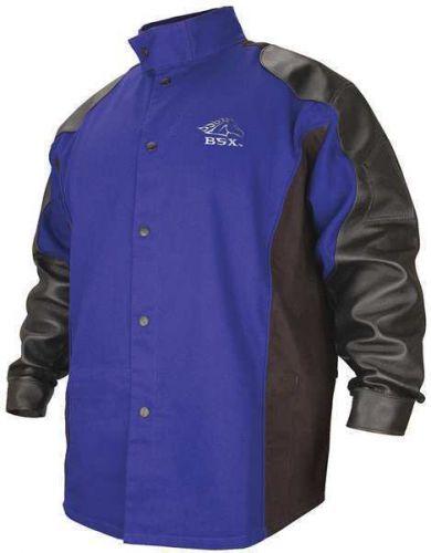 Bsx bxrb9c/ps welding jacket, fr, cotton/leather, blue, 5x new !!! for sale