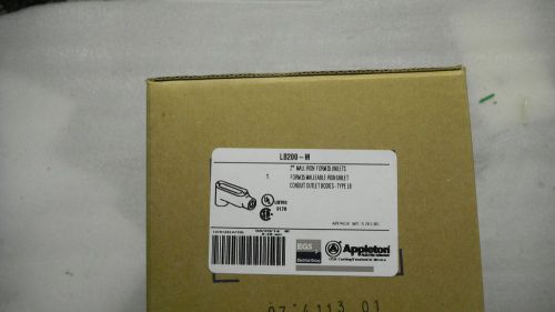 NEW- APPLETON LB200-M,  2&#034; MALL IRON FORM 35 MOGUL UNILET LB200M Cover &amp; Gasket