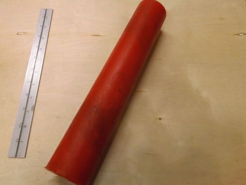 2 1/2 OD x 3/4 ID x 9 1/2&#034; Lg 80A Red Polyurethane Tube