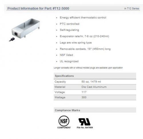 Walk in cooler evaporator condensate hot pan for sale