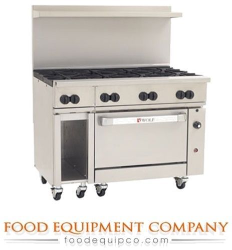 Wolf C48S-8B Challenger XL™ Restaurant Range Gas 48&#034; (8) Burners &amp; (1)...