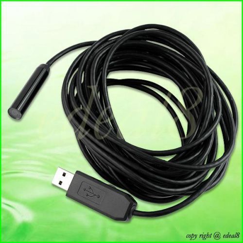 7M 10mm Lens USB Endoscope Waterproof Snake Camera Borescope Tube Inspection 92