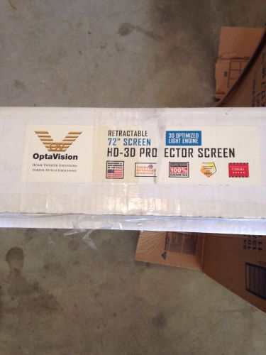 Optavision Retractable 72&#034; Hd 3d Projector Screen