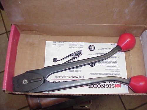 Signode src-3820 manual steel strapping sealer , 3/8&#034; for sale