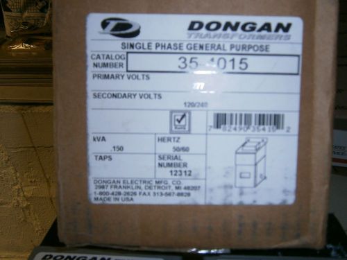 Dongan Transformer Pri 277 Volt Sec 120 Volt