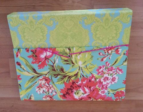 Amy Butler handheld tote organizer 10 file folder Office Stationary $5 Ship