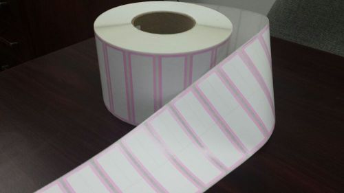 4 ROLL/BOX MEDITECH LABORATORY LABEL 3 PART PINK BORDER DIRECT THERMAL $11.25