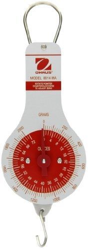 Ohaus 8014-MA Dial Type Spring Mechanical Scale, 2000g/72oz Capacity, 10g/0.5oz