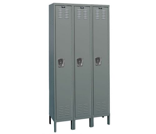 HALLOWELL, U3226-1A-HG, Wardrobe Locker, 3- Wide, 3- Openings, Assembled, /6FL/