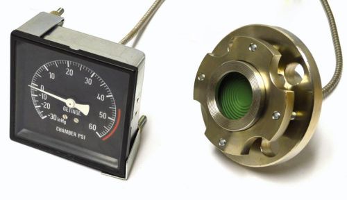 Getinge gage0018 gage with meter 0-60 psi -30&#034;hg for sale