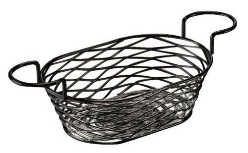 American Metalcraft BNBB692 Oblong Birdnest Wire Basket with Ramekin Holder B...