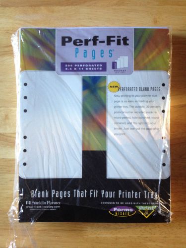195 Perf-Fit Perforated Printable Planner Pages - pocket-sized (3.5&#034; x 6&#034;)