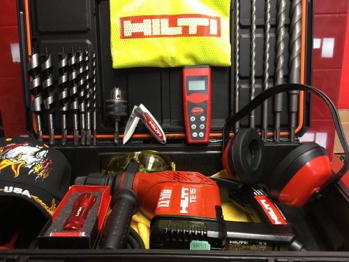 HILTI TE 15, L@@K ,Preowned LooK  , Knife ,bits, Laser miter , Hat  , Fast Ship