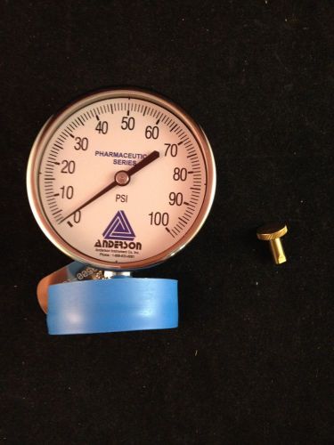 Anderson Negele EM 90mm Sanitary Gauge (0/100 PSIG) - NIB