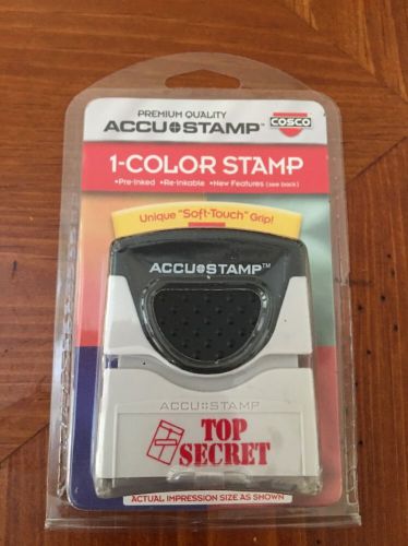 ACCUSTAMP/COSCO  1 COLOR STAMP  &#034;TOP SECRET&#034;