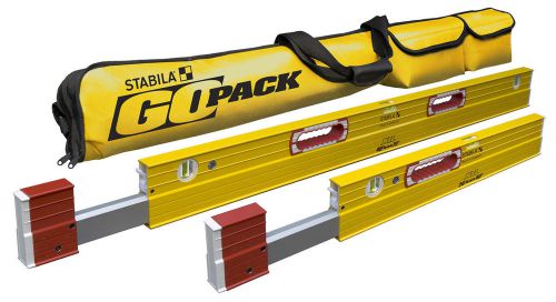 STABILA 79248 Package 2 XtL Levels, 26&#034;-40&#034; &amp; 48&#034;-79&#034; w/ Go Pack Case