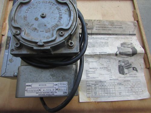 Dayton Speedaire Model 4Z024 110/115V Comperssor Vacuum Pump