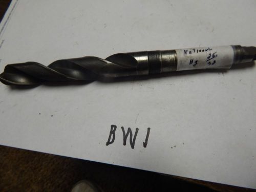 NATIONAL  25/32&#034; x #2 Taper Shank Twist Drill Bit