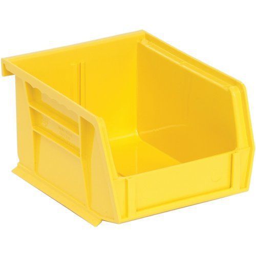 Edsal PB8500Y High Density Stackable Plastic Bin, 4&#034; Width x 3&#034; Height x 5&#034; Pack