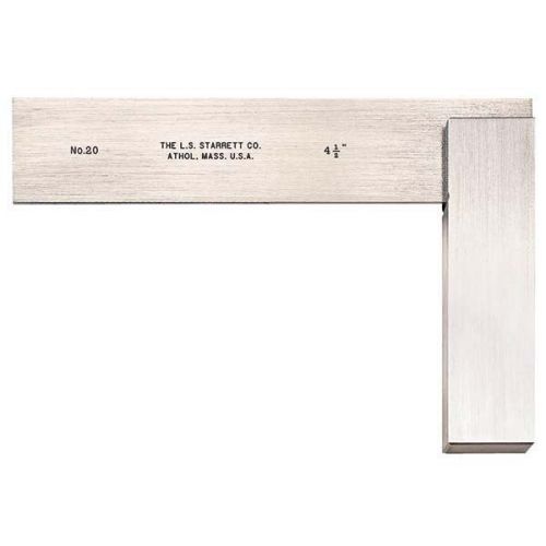 STARRETT 20-4-1/2 Master Precision Hardened Steel Square-Blade Length:4-1/2&#039;