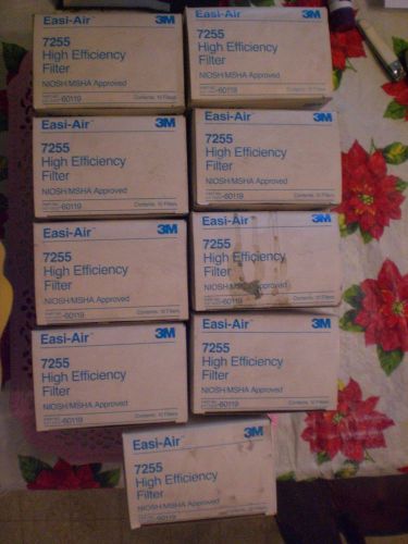 Lot of Easi-Air respirator filters. 7255  3M filters