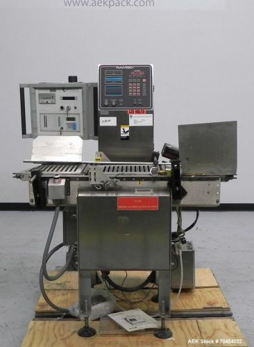 Used- Ramsey Model Accucheck 8000 Inline Belt Checkweigher. Has a 9&#034; x 15&#034; load