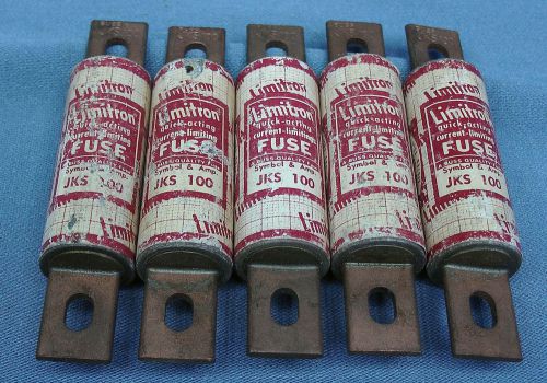 JKS 100 Fuses  Amp  Limitron 5 Pieces