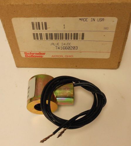 Schrader bellows 24 vdc solenoid coil model 741660203 nnb for sale