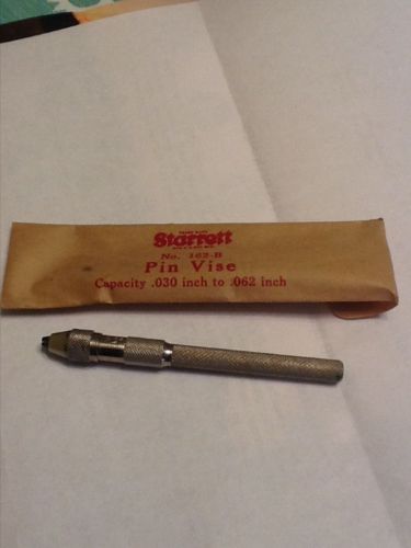 Starrett Pin Vise 0.030&#034; 0.062&#034; Range 162b